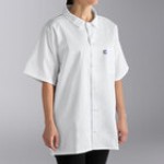 Uncommon Chef 0950 Black Customizable Six Snap Cook Shirt - L
