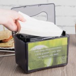 San Jamar H4004TBK Venue Black Pearl Mini Interfold Tabletop Napkin Dispenser San Jamar H4004TBK Venue Black Pearl Mini Interfold Tabletop Napkin Dispenser