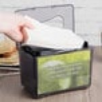 San Jamar H4004TBK Venue Black Pearl Mini Interfold Tabletop Napkin Dispenser San Jamar H4004TBK Venue Black Pearl Mini Interfold Tabletop Napkin Dispenser