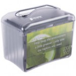San Jamar H4004TBK Venue Black Pearl Mini Interfold Tabletop Napkin Dispenser San Jamar H4004TBK Venue Black Pearl Mini Interfold Tabletop Napkin Dispenser