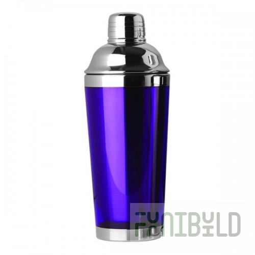Franmara City Lights 16 oz. Purple Double Wall Cobbler Cocktail Shaker 8146-47 BXR