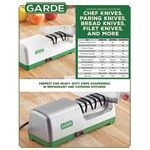Garde XL KS3STGSS 3 Stage Heavy-Duty Stainless Steel Electric Knife Sharpener