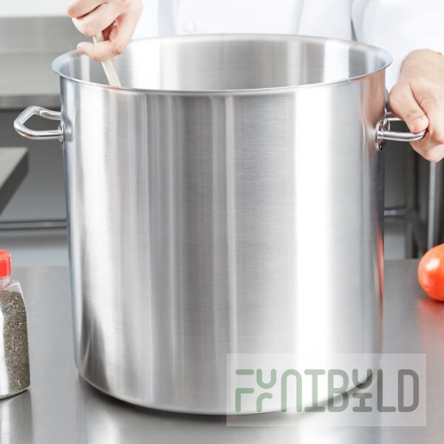 Vollrath 47724 Intrigue 38 Qt. Stainless Steel Stock Pot