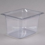 Vollrath 8028410 Super Pan® 1/2 Size Clear Polycarbonate Food Pan - 8