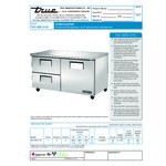 True TUC-60D-2-HC 60 3/8 True TUC-60D-2-HC 60 3/8