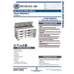 Beverage-Air DPD67HC-6-CL 67