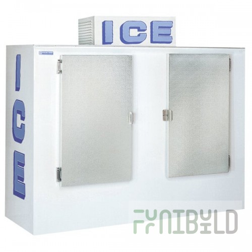 Polar Temp 850CWP Cold Wall Outdoor Ice Merchandiser - 85 cu. ft.