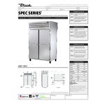 True STR2RPT-2S-2G-HC Spec Series 52 5/8 True STR2RPT-2S-2G-HC Spec Series 52 5/8