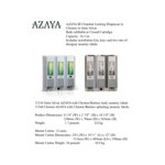 Dispenser Amenities 91334 Azaya 43.5 oz. Satin Silver 3-Chamber Wall Mounted Locking Shower Dispenser with Chrome Buttons Dispenser Amenities 91334 Azaya 43.5 oz. Satin Silver 3-Chamber Wall Mounted Locking Shower Dispenser with Chrome Buttons