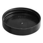 53/400 Smooth Unlined Black Lid - 100/Pack 53/400 Smooth Unlined Black Lid - 100/Pack