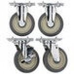 Cambro UPCS400CK Rigid and Swivel Stem Casters - 4/Set Cambro UPCS400CK Rigid and Swivel Stem Casters - 4/Set