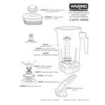 Waring 026424-V Outer Lid for 64 oz. MX Blender Jars