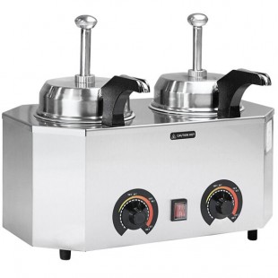 Paragon 2029C Pro-Deluxe Dual 3 Qt. Warmer with 2 Heated Spouts - 120V, 1034W Paragon 2029C Pro-Deluxe Dual 3 Qt. Warmer with 2 Heated Spouts - 120V, 1034W