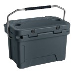CaterGator CG20CHR Charcoal 20 Qt. Rotomolded Outdoor Cooler / Ice Chest