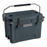 CaterGator CG20CHR Charcoal 20 Qt. Rotomolded Outdoor Cooler / Ice Chest