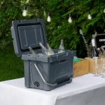 CaterGator CG20CHR Charcoal 20 Qt. Rotomolded Outdoor Cooler / Ice Chest