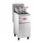 Wolf by Vulcan WF400-2 45-50 lb. Liquid Propane Floor Fryer - 120,000 BTU