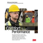 3M H-801V White 4-Point Ratchet Suspension Vented Full Brim Hard Hat