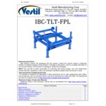 Vestil Blue Steel Intermediate Bulk Container Tilt Stand with Adjustable Legs and 5-Degree Maximum Tilt Angle IBC-TLT-FPL - 4,400 lb. Capacity
