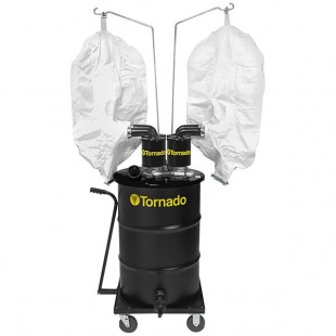 Tornado 98451 55 Gallon Quad Venturi Air Wet / Dry Industrial Vacuum with External Filter