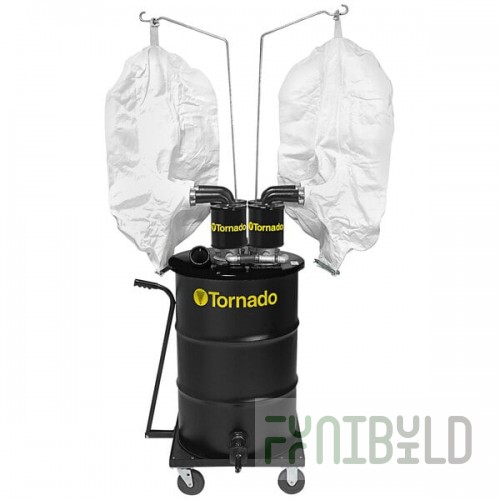 Tornado 98451 55 Gallon Quad Venturi Air Wet / Dry Industrial Vacuum with External Filter