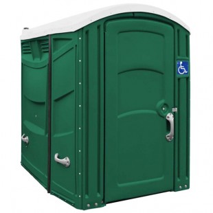 Satellite Freedom 2113A Forest Green ADA Compliant Portable Restroom - Assembled Satellite Freedom 2113A Forest Green ADA Compliant Portable Restroom - Assembled