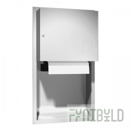 American Specialties, Inc. Simplicity 10-645224AC Recessed AC-Operated Automatic Roll Paper Towel Dispenser