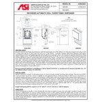 American Specialties, Inc. Simplicity 10-645224AC Recessed AC-Operated Automatic Roll Paper Towel Dispenser