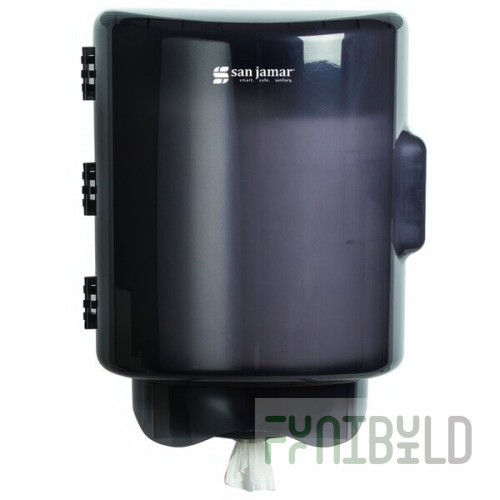 San Jamar T420TBK Center Pull Towel Dispenser - Black Pearl