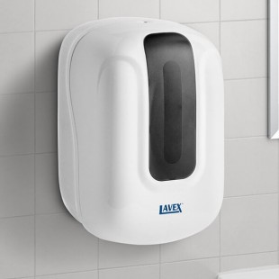 Lavex White Self-Adjusting Center Pull Paper Towel Dispenser