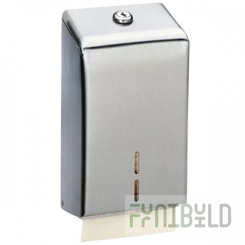 Bobrick B-272 Surface-Mounted Toilet Tissue Cabinet with Satin Finish