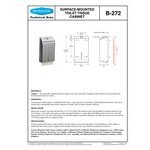 Bobrick B-272 Surface-Mounted Toilet Tissue Cabinet with Satin Finish Bobrick B-272 Surface-Mounted Toilet Tissue Cabinet with Satin Finish