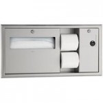 Bobrick B-76867 ClassicSeries Surface-Mounted Double Toilet Tissue Dispenser with Satin Finish