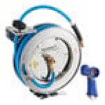 Regency Open Stainless Steel Hose Reel with 35' x 3/8