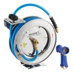 Regency Open Stainless Steel Hose Reel with 35' x 3/8