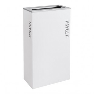 Ex-Cell Kaiser RC-KD17-T BT-WHT Black Tie Kaleidoscope White Gloss 17 Gallon Rectangular Trash Can Ex-Cell Kaiser RC-KD17-T BT-WHT Black Tie Kaleidoscope White Gloss 17 Gallon Rectangular Trash Can