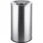 Lancaster Table & Seating 30 Gallon Stainless Steel Round Decorative Trash Can