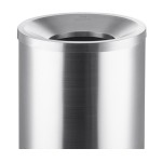 Lancaster Table & Seating 30 Gallon Stainless Steel Round Decorative Trash Can