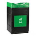 Commercial Zone Avante 55 Gallon Green Polyethylene Square Indoor / Outdoor Modular Single-Stream Compost Bin Commercial Zone Avante 55 Gallon Green Polyethylene Square Indoor / Outdoor Modular Single-Stream Compost Bin