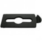 Rubbermaid® 2007895 Slim Jim Recycling Black Rectangular Hinged Mixed Recycling Lid Insert Rubbermaid® 2007895 Slim Jim Recycling Black Rectangular Hinged Mixed Recycling Lid Insert