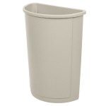 Rubbermaid® FG352000BEIG Untouchable 21 Gallon Beige Half Round Trash Can Rubbermaid® FG352000BEIG Untouchable 21 Gallon Beige Half Round Trash Can