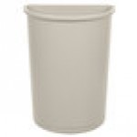 Rubbermaid® FG352000BEIG Untouchable 21 Gallon Beige Half Round Trash Can Rubbermaid® FG352000BEIG Untouchable 21 Gallon Beige Half Round Trash Can
