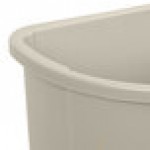 Rubbermaid® FG352000BEIG Untouchable 21 Gallon Beige Half Round Trash Can Rubbermaid® FG352000BEIG Untouchable 21 Gallon Beige Half Round Trash Can
