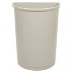 Rubbermaid® FG352000BEIG Untouchable 21 Gallon Beige Half Round Trash Can Rubbermaid® FG352000BEIG Untouchable 21 Gallon Beige Half Round Trash Can