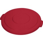 Carlisle 84104505 Bronco 44 Gallon Red Flat Round Trash Can Lid Carlisle 84104505 Bronco 44 Gallon Red Flat Round Trash Can Lid