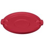 Carlisle 84104505 Bronco 44 Gallon Red Flat Round Trash Can Lid Carlisle 84104505 Bronco 44 Gallon Red Flat Round Trash Can Lid
