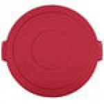 Carlisle 84104505 Bronco 44 Gallon Red Flat Round Trash Can Lid Carlisle 84104505 Bronco 44 Gallon Red Flat Round Trash Can Lid