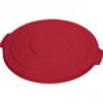 Carlisle 84104505 Bronco 44 Gallon Red Flat Round Trash Can Lid Carlisle 84104505 Bronco 44 Gallon Red Flat Round Trash Can Lid