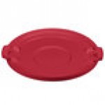 Carlisle 84104505 Bronco 44 Gallon Red Flat Round Trash Can Lid Carlisle 84104505 Bronco 44 Gallon Red Flat Round Trash Can Lid