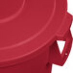 Carlisle 84104505 Bronco 44 Gallon Red Flat Round Trash Can Lid Carlisle 84104505 Bronco 44 Gallon Red Flat Round Trash Can Lid